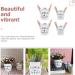 Homoyoyo 8 Pcs Tin Bucket Metal Flower Bucket The Office Desk Decor Galvanized Metal Vase French Country Pitcher Desk Waste Basket Metal Tin Plating Iron Flower Arrangement 13X12cmx2pcs Assorted Colorx2pcs - Buy Online on SooperMarket.com