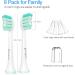 Senyum Replacement Toothbrush Heads for Philips Sonicare - 8 Pack White | Compatible with Sonic Care Snap-On | Electric Toothbrush Heads Refill - Buy Online on SooperMarket.com