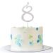 Cake decoration silver rhinestones Happy Birthday cake topper for birthday decoration (silver-8)