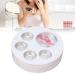 Empty Eyeshadow Makeup Palette - 5pcs Round Metal Pans | DIY Eye Shadow Container for Blush & Brow Powder - International Shipping Available - Buy Online on SooperMarket.com
