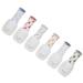 Glitter Soak Off Gel Nail Art Tool 6 Colors Nail Art UV Gel Manicure Polish Gift Set Non-Toxic Safe for Nails Eye-Catching Colors Lightweight & Portable Holographic Laser