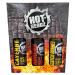 Hot Headz - Worldwide Hot Sauce Gift Set Including 3x 148ml Hot Chilli Spicy Sauces. Selection Box For Any Dishes. All Natural Flavours Ideal As A Marinade And For Dipping.
