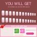 24 Pcs Pink Press-On Nails - Short Bling Glam Square with Diamond & Glitter Rhinestones | Glossy Fake Nails for Women & Girls - Buy Online on SooperMarket.com