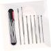 7-Piece Stainless Steel Ear Cleaning Tools Set - Ear Care Kit for Gentle Ear Cleaning and Nursing - Buy Online on SooperMarket.com
