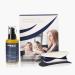 SMOOZO Bundle Body Shaver Elegant dark blue including design tray cedar care oil and 4-pack replacement blades (Bu1312)
