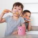 Kids Toothbrush Cup with Handle - 300ml Bathroom Toothbrush Cup Kids Cartoon Unbreakable Toothbrush Cup Adorable Bathroom Accessories for Kids Boys Girls Hixip Little Pink Pig - Buy Online on SooperMarket.com