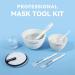 8-in-1 Face Mask Mixing Bowl Set with Silicone Brush - Spa Quality DIY Mask Tool Kit - Buy Online on SooperMarket.com