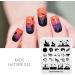 Natural Forest Wildlife Nail Art Stamping Plate - Wolf Moon Eagle Branch Design | Nail Design Manicure Print DIY Transfer Tools NA032 - Buy Online on SooperMarket.com