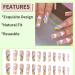 RUNRAYAY Rainbow French Long Fake Nail Press on False Nails with Charms - 24Pcs - Buy Online on SooperMarket.com