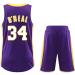 Shop A-34 Violet Basketball Jersey & Shorts for Kids/Adults - Sleeveless Suit 2-Part Set - International Shipping Available - Buy Online on SooperMarket.com