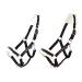 Marengos halter set with lead rope ELEGANT black or rose gold black warmblood
