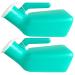 Male Urinal Bottle Thick Portable urinals for Men Pee Bottles with Lid 32oz./1000mL Spill Proof Urinal Bottle for Hospital Car Travel outdoor Emergency Camping Elderly & Incontinence(2PACK)