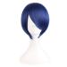 MapofBeauty 12 Inches/30 cm Short Straight Cosplay Costume Wig Party Wig (Mixed Blue)
