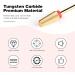 BNG 5-in-1 Carbide Nail Drill Bit for Fast Acrylic & Hard Gel Removal - Tungsten Steel Manicure Pedicure Tool - Fine Gold - Buy Online on SooperMarket.com