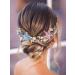 Brishow Starfish Bride Wedding Hair Vine Beach Wedding Headband Seashell Bridal Hair Piece Mermaid Hair Accessories for Women and Girls