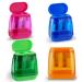 OFiSEXPT 4pcs Colored Pencil Sharpener  Manual Pencil Sharpener Dual Holes  for Kids Adults Students School Class Home Office 4 Colors
