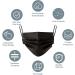 500-Pack Liberty Masks | Made in USA | Black 3-Ply Disposable Face Masks | Adjustable Nose Wire | Breathable & Lightweight | Soft Elastic Ear Loops - Buy Online on SooperMarket.com