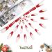 Vatocu Christmas Snowflakes Glitter False Nails - 24pcs Long Xmas Press on Nails for Women and Girls - Buy Online on SooperMarket.com