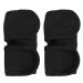 2Pcs Adjustable Dog Cat Leg Brace Elastic Warm Knee Pads for Surgery Wound Support and Stability for Injury Recovery Prevent Licking (Black)