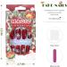 Vatocu Christmas False Nails - Long Xmas Snowflakes Glitter Ballerina Press on Nails (24pcs) - Acrylic Stick on Nails for Women and Girls - Buy Online on SooperMarket.com