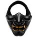 WorldShopping4U Tactical Protective Paintball Airsoft Plastic Cosplay Kabuki Samurai Demon Half Face Mask Black