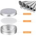 Sopito Aluminum Tins - 24 Pack 60ml Empty Round Tins for Lip Balm Cosmetics Mini Candles & Crafts - Buy Online on SooperMarket.com