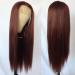 QD-Tizer 22 Reddish Brown Lace Front Wig - Long Straight, Heat Resistant, Glueless for Fashion - Buy Online on SooperMarket.com