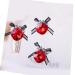 3pcs Nail Art With Rhinestones Organza Bowknot Fingernail Decoration For Salon Home Use Nail Accessories Kit