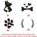Dog Tag Personalised Dog Name Tag ID Tag for Pets Dogs Cats Engraved UK Slide On Collar Dog Tags 4 Colours Different Fonts Name Identity Tags(Black and Silver L) - Buy Online on SooperMarket.com