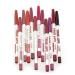 Sankuwen Waterproof Lip Liner Pencil Pack of 12 Color A