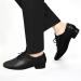 Men's Black Leather Ballroom Dance Shoes - Size 9.5 | Latin Salsa Dancing Character Shoes - Buy Online on SooperMarket.com