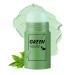 Green Tea Mask Stick Green Mask Stick Green Tea Deep Cleanse Mask Stick Clay Mask Purifying Oil Control Clean Solid Mask Face Moisturizing Acne Deep Pore Cleansing for All Skin Types