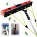 Photovoltaic Panel Cleaning 3-12M Water Fed Telescopic Brush Window Clean Extendable Cleaner Conservatory Roof Cleaning Tools Pole/3M Rod/50Cm Brush Head 55cm Brush Head 8M/27FT