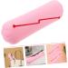 Angoily Silicone Makeup Brush Organizer Bag - Pink Cosmetic Brush Holder & Storage - Small Makeup Bags (20.5x6.5cm) for International Shipping - Buy Online on SooperMarket.com