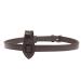 Exionpro leather flash nose strap fastening with belt |Black brown |Full Cob Over Pony GR Braun (Havana Brown) Horse (Full) Size