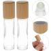 PACKOVE 10pcs 10ml Glass Roller Bottles - Refillable Essential Oil & Perfume Containers - Ideal for Cosmetics & Travel - Buy Online on SooperMarket.com