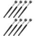 Stippling Brushes Soft Bristles Flat Top Ergonomic Handle 8 Piece Makeup Brush Set for Liquid Foundation - Buy Online on SooperMarket.com