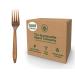 Sustainable Agave Co - Agave Fiber Forks - Plastic-Free Biodegradable Plant-Based - Brown Bulk - 1000 Count