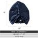 ZIMASILK 22 Momme 100% Mulberry Silk Sleep Cap - Navy Blue - Buy Online on SooperMarket.com