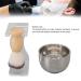 3-Part Men's Shaving Brush Set | Acrylic Holder & Nylon Bristle Care Kit for Wet Shaving - Buy Online on SooperMarket.com