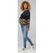 Happy Mama Maternity Nursing Sweatshirt Zip Front Colorblock 1285 - Graphite & Black - Buy Online on SooperMarket.com