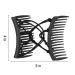 4 Pieces Adjustable Double Comb Hair Clip Set for Thick Curly Hair - Coffee and Black - Buy Online on SooperMarket.com