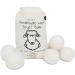 Wool Dryer Balls Organic XL 6-Pack by Ecoigy, Reusable Natural Fabric Softener for Laundry, Dryer Sheets Alternative, New Zealand Wool, Speed Up Dry Time, Cut Energy Costs