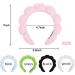Spa Headband Set for Women - Bubble Skincare Headband with Wash Wristbands - Terry Cloth Makeup Headband - Soft Puffy Hairband - Black/Pink - Perfect Gift Idea - Buy Online on SooperMarket.com