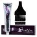 SATIN Hair Color - Developlus Ultra Vivid 1BB Blue Black - Aloe Vera Low Ammonia Cream Dye with Sleek Applicator Brush - International Shipping Available - Buy Online on SooperMarket.com