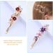 minkissy Rhinestones Flower Hair Pin French Vintage Barrettes Bobby Metal Gold Pin Hair Accessories for Women Girls 6 Color - Buy Online on SooperMarket.com