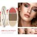 Go Ho 3-In-1 Contour Highlighter Blush Palette - Silky Smooth Pressed Powder for Face Sculpting and Daily Makeup - Buy Online on SooperMarket.com