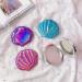 Compact Mirror for Purses Hand Bags Leather Handbag Mirror for Women Mini Mirror for Purse Womens Wallets Folding Magnification Mirror Handheld Makeup Mirror Miss Mask Purple Slim - Buy Online on SooperMarket.com