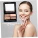 WOONEKY 4 Mirror Elegant Brown Eyeshadow Makeup Sponge Shadow Matte Eye with and Colors - Buy Online on SooperMarket.com