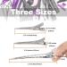 60Pcs Silver Metal Duck Bill Hair Clips for Women - Styling Sectioning, Pin Curl, Alligator Roller Clip Set with Case - Buy Online on SooperMarket.com